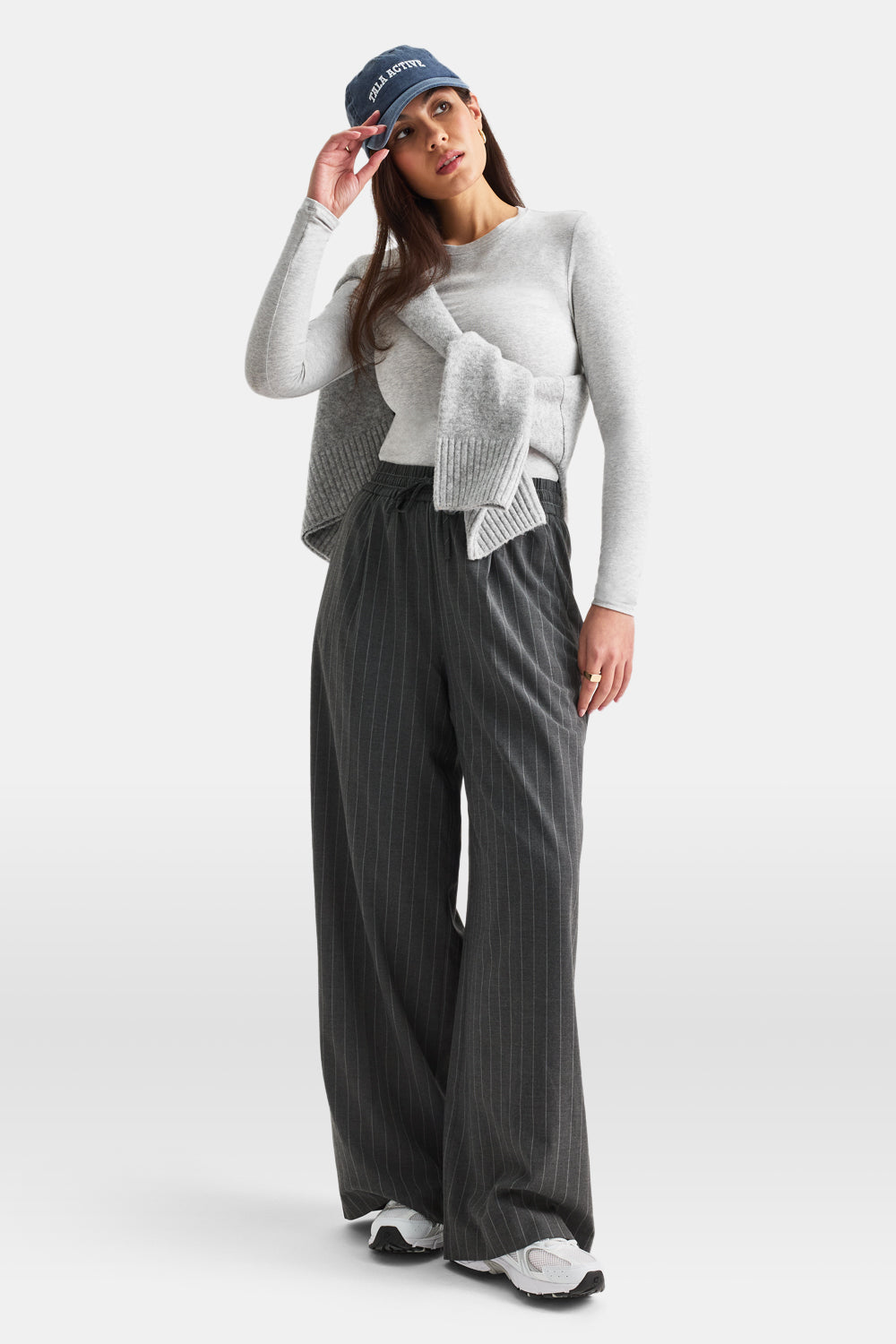 365 Core Cotton Long Sleeve T-Shirt - Grey Marl