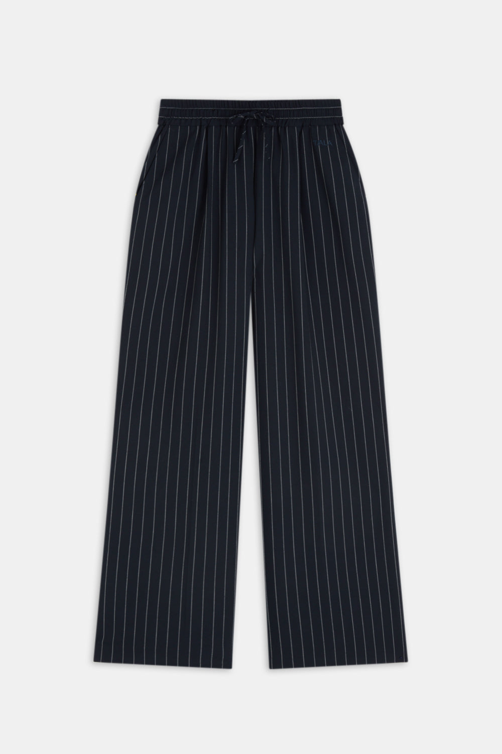 Everyday Tailoring Drawstring Trousers - Navy Stripe