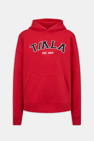 Oversized Club Hoodie - Chilli Red