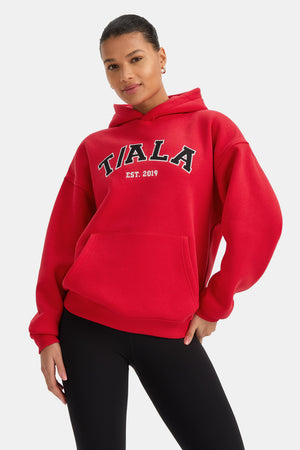 Oversized Club Hoodie - Chilli Red