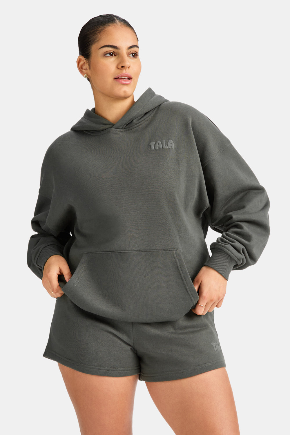 TALA Le Soleil Oversized Hoodie - Dark Olive