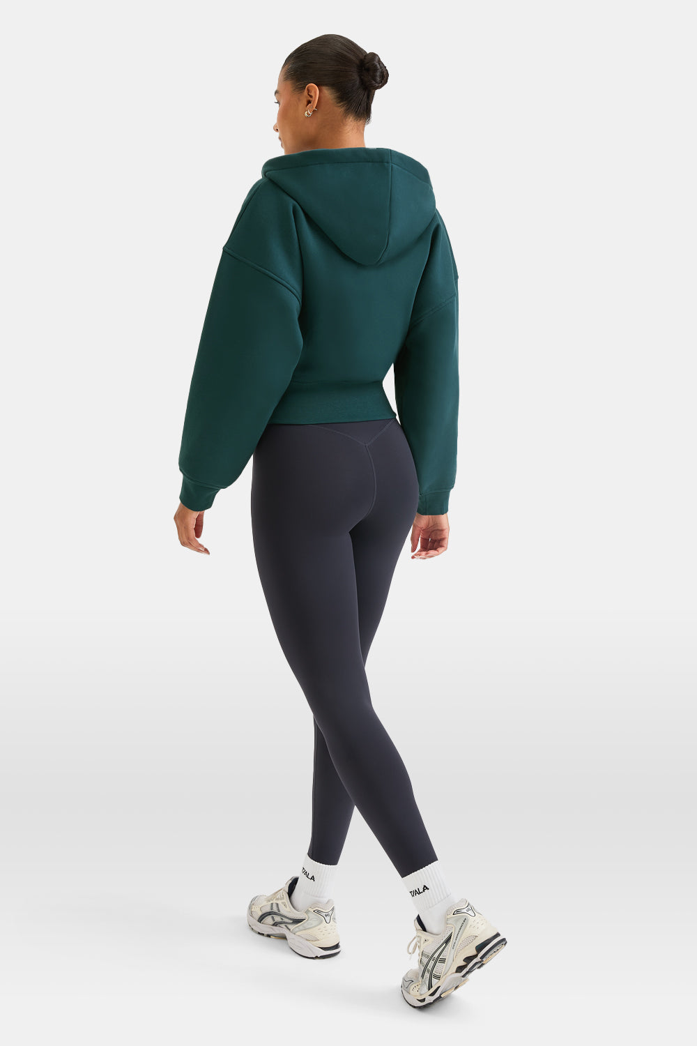 Cocoon Zip Through Hoodie - Teal
