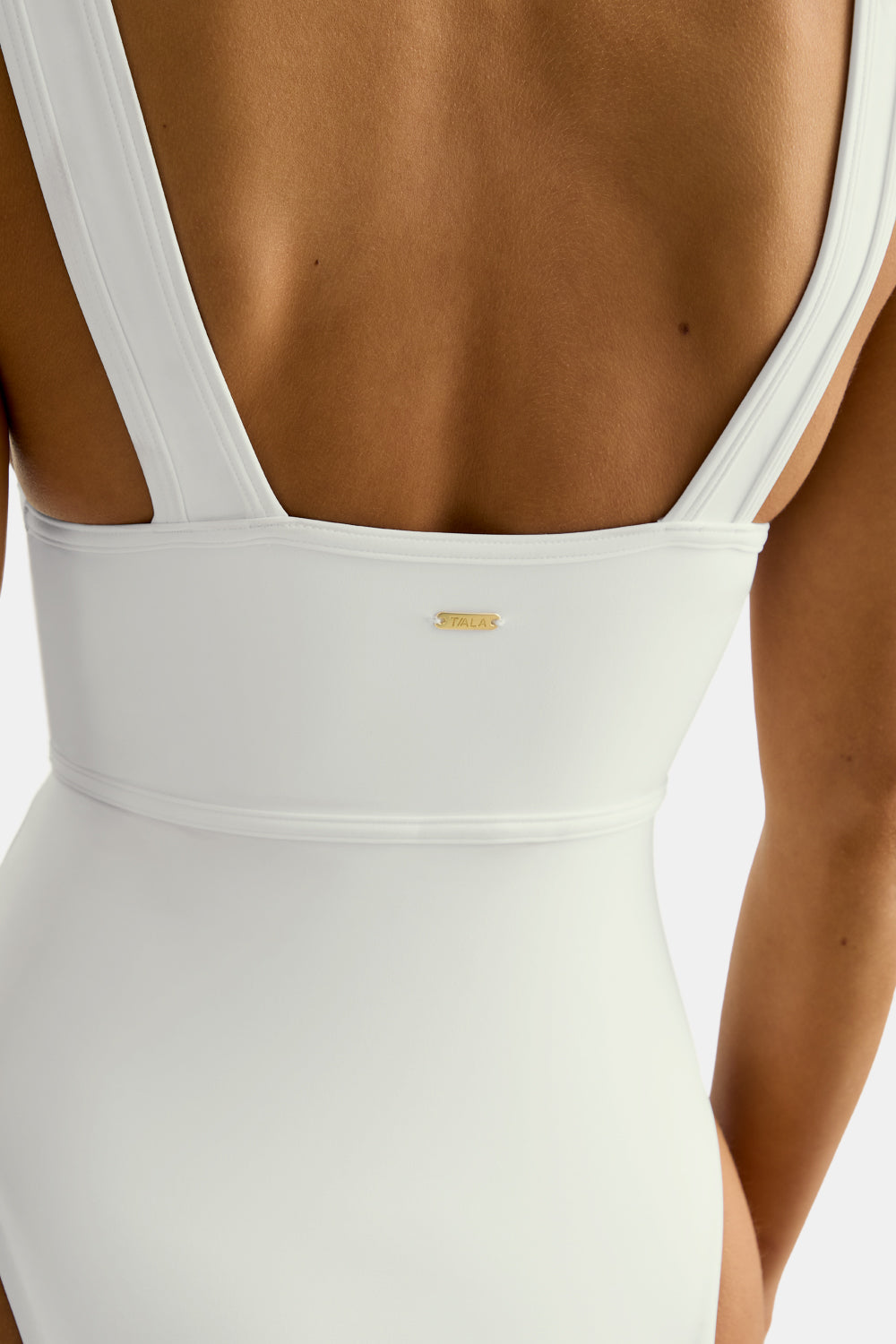 Plunge Swimsuit - White