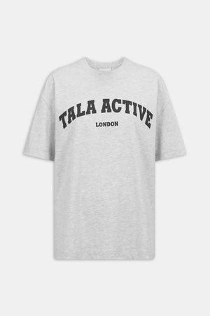TALA Active Logo Tee - Grey Marl