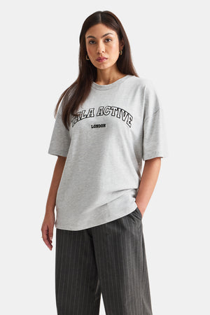 TALA Active Applique Tee - Grey Marl