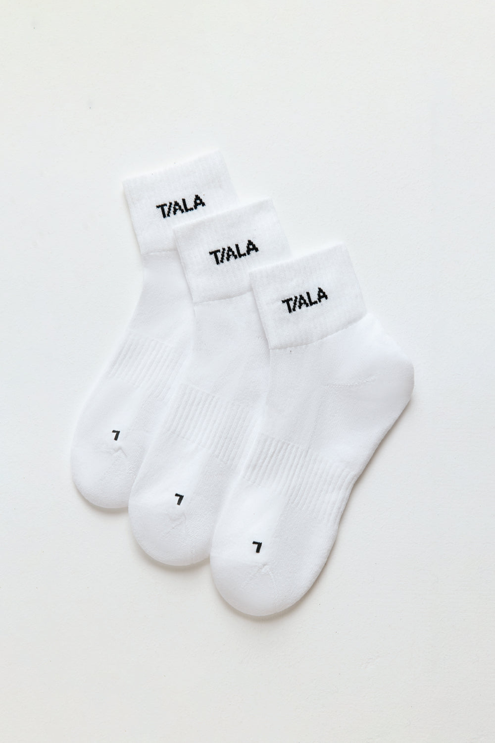 TALA Ankle Socks 3 Pack - White And Black