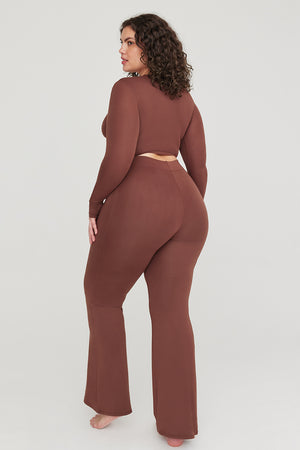 365 Flared Trousers - Chocolate