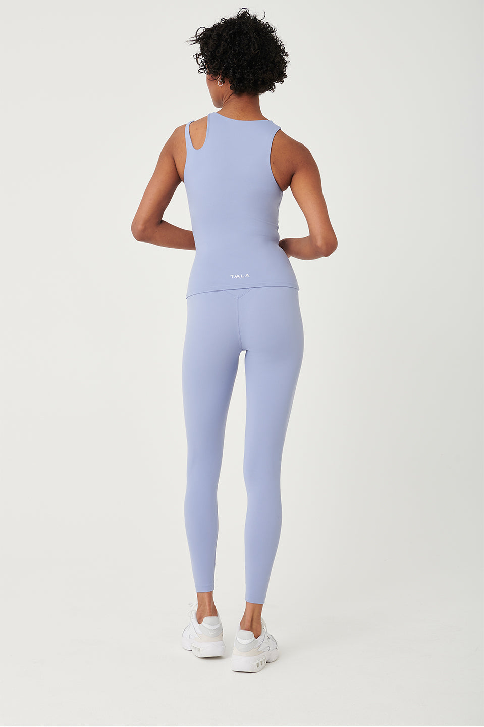 SkinLuxe Built-In Support Cut Out Shoulder Vest - Cornflower Blue