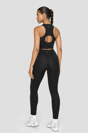 FormTech High Waisted Adjuster Running Legging - Black