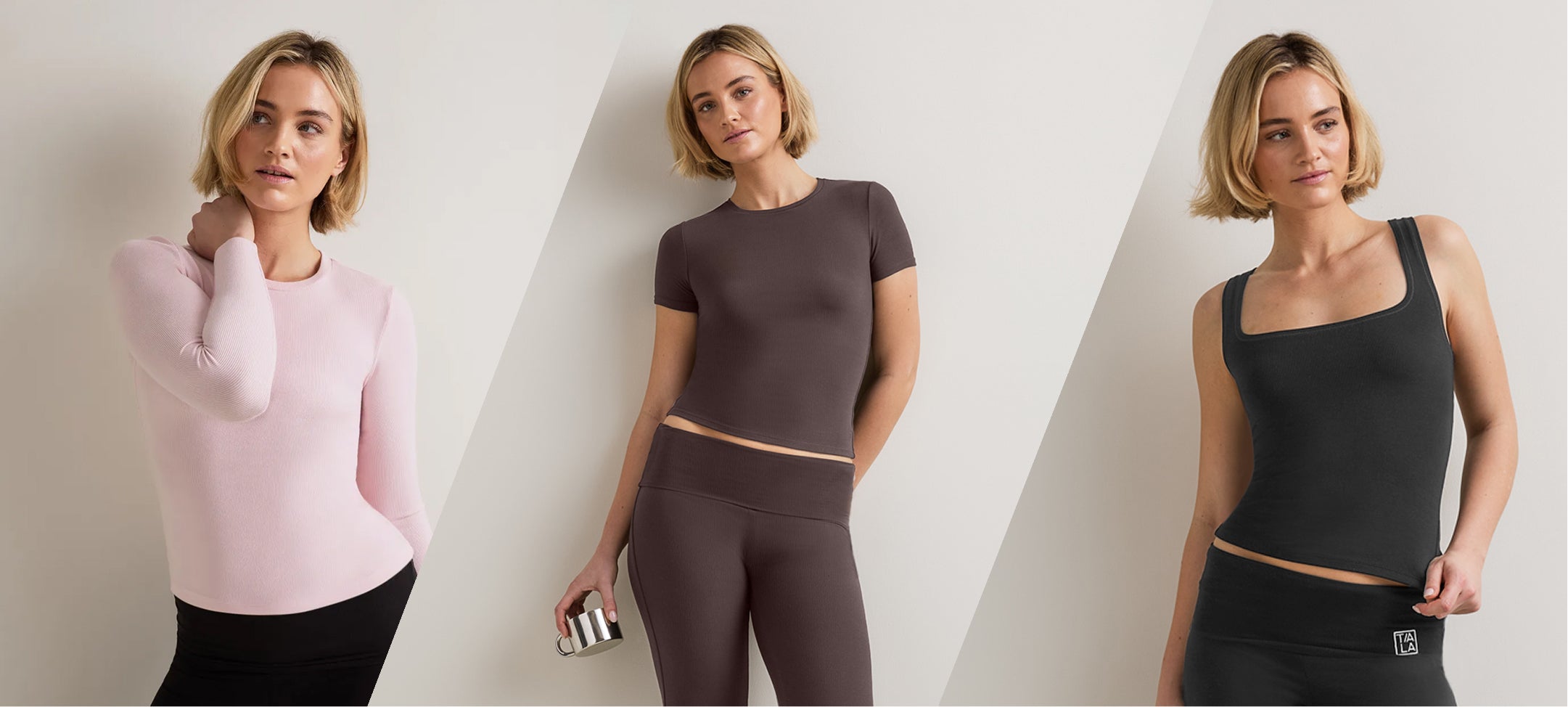 365 Sculpting Lounge Fold Waist Logo Flared Trousers - Shadow