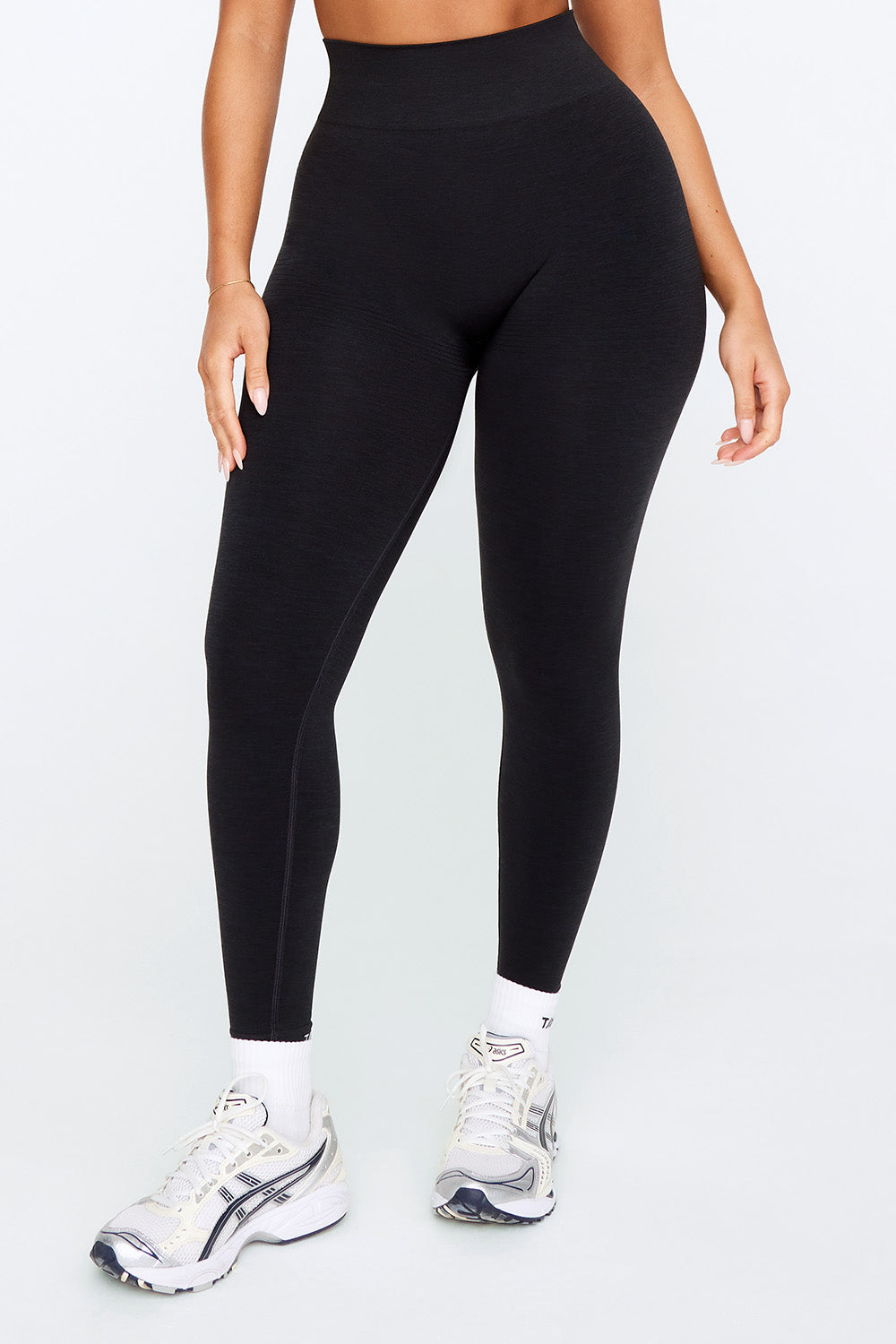 Define Seamless Scrunch Leggings - Black Marl 