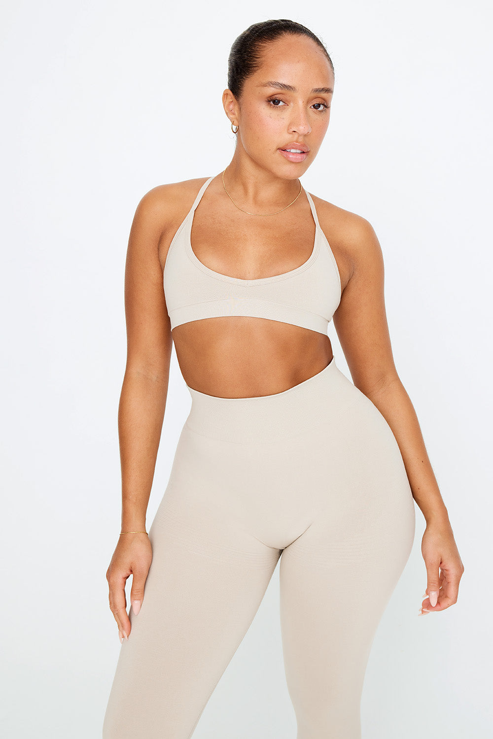 SCULPT SEAMLESS MINI SPORTS BRA - CHAI MARL – TALA