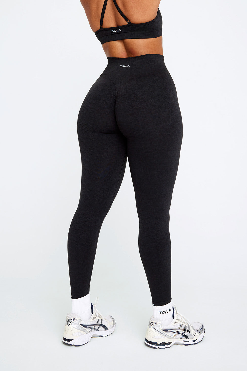 Sculpt Seamless Scrunch Black Marl Leggings