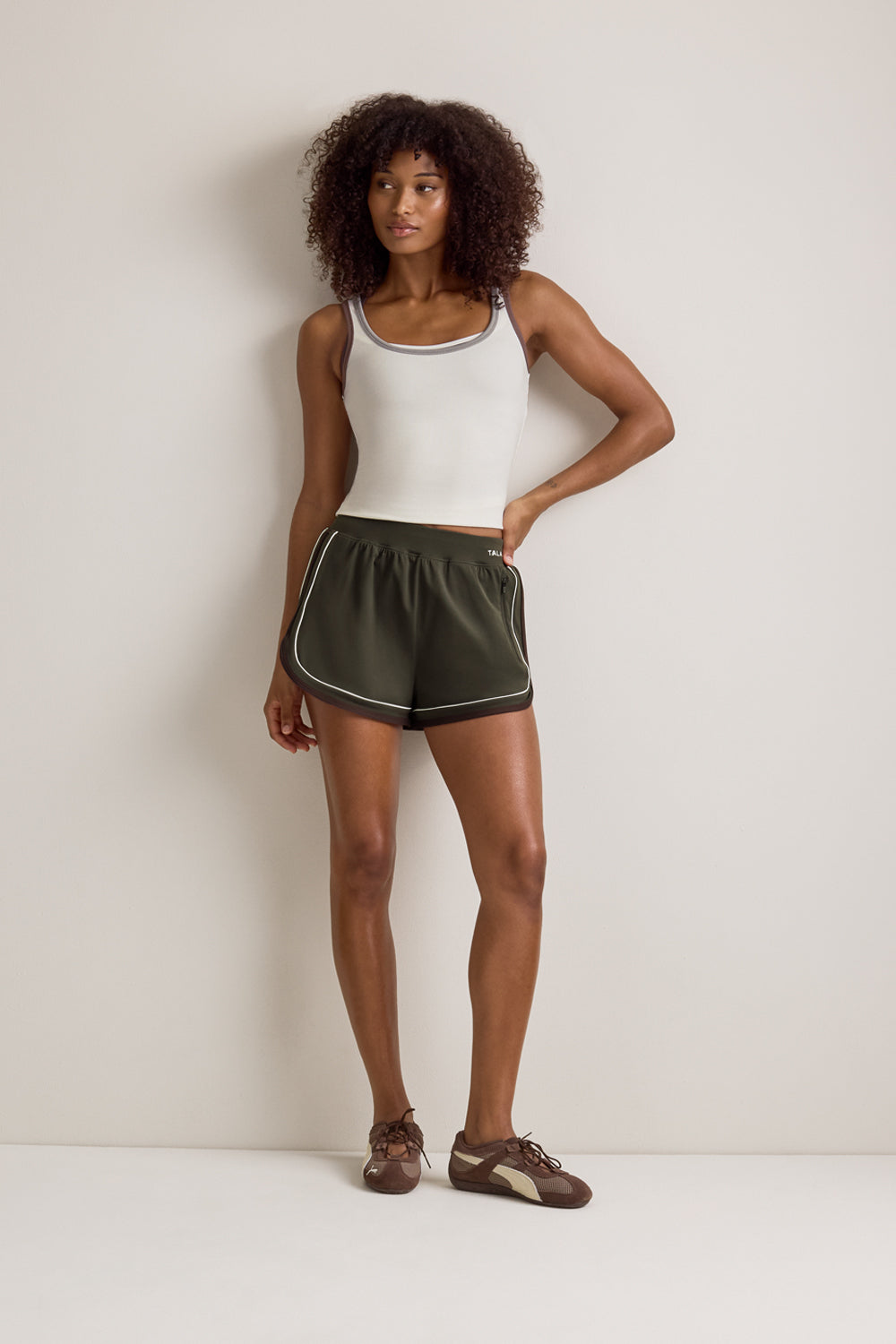 365 Rib Contrast Tank - Coconut Milk