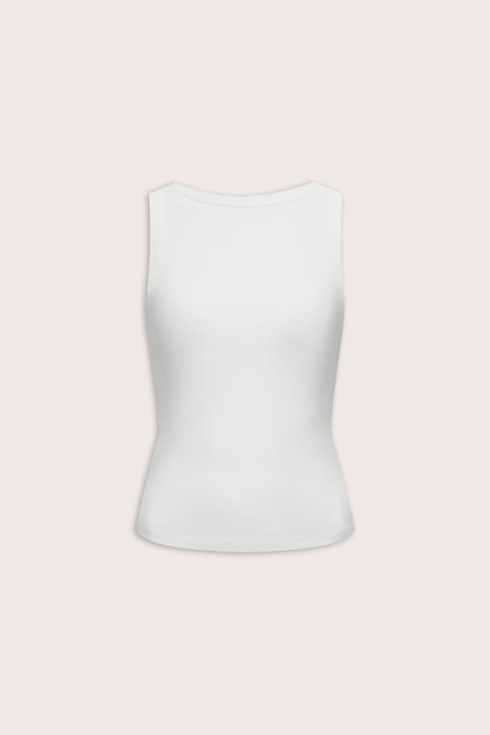 365 Rib Reversible Tank - Coconut Milk