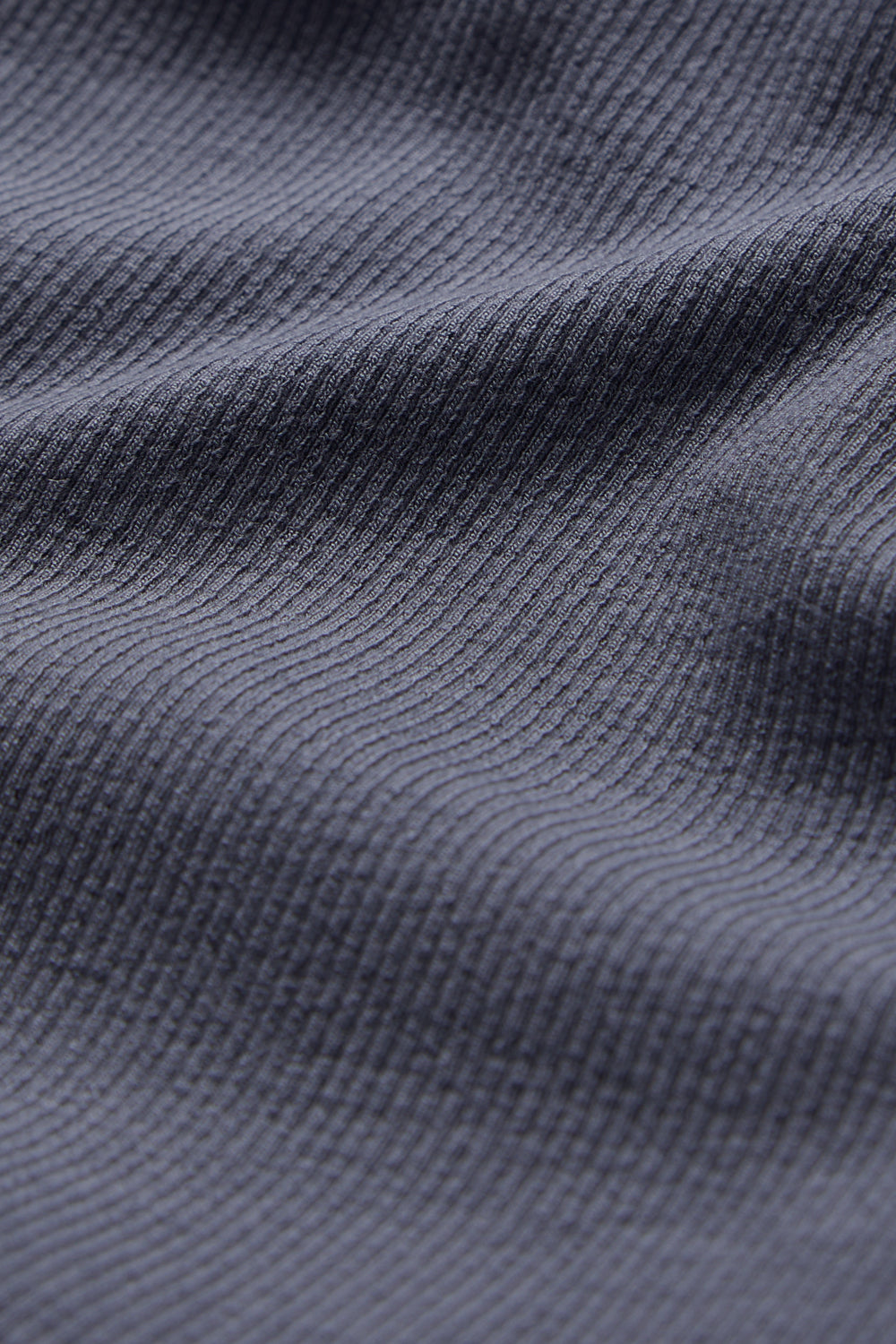 365 Rib Fold Waist Flared Trousers - Pewter Blue
