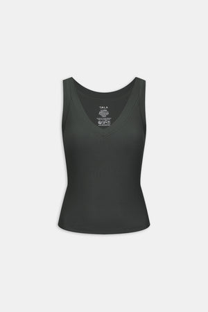 365 Sculpting Lounge Reversible Tank - Dark Moss