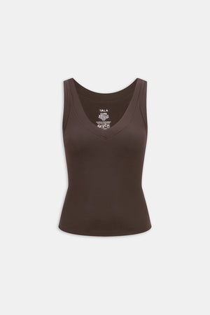 365 Sculpting Lounge Reversible Tank - Espresso