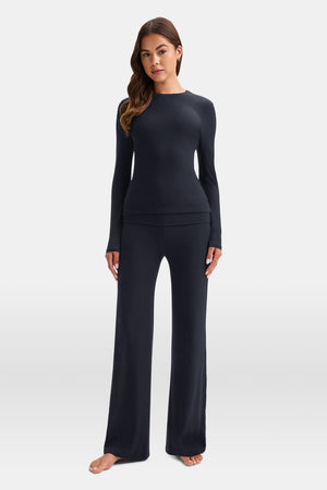 365 Sculpting Lounge Top - Washed Navy