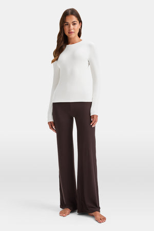 365 Sculpting Lounge Top - Coconut Milk