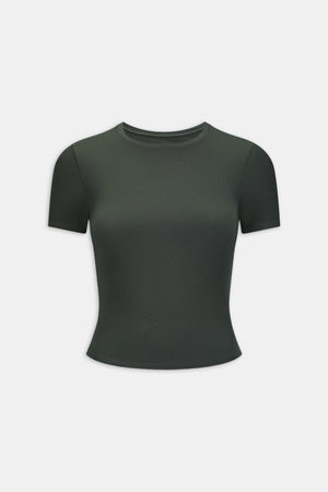 365 Sculpting Lounge T-Shirt - Dark Moss