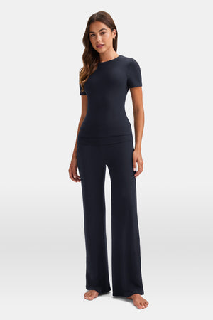 365 Sculpting Lounge T-Shirt - Washed Navy