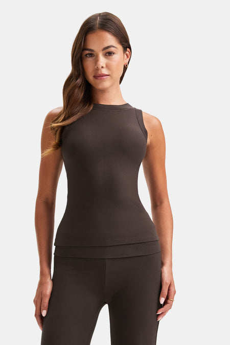 365 Sculpting Lounge Reversible Tank - Espresso