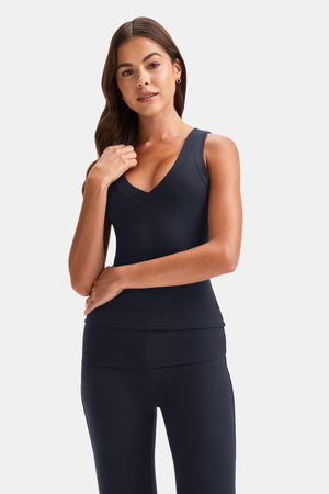 365 Sculpting Lounge Reversible Tank - Washed Navy