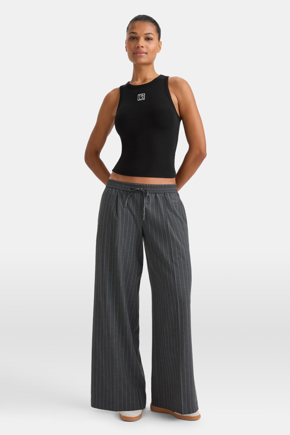 365 Rib Logo Racer Vest - Black – TALA