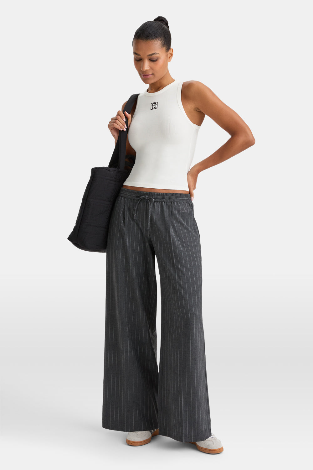 365 Rib Logo Racer Vest - Coconut Milk