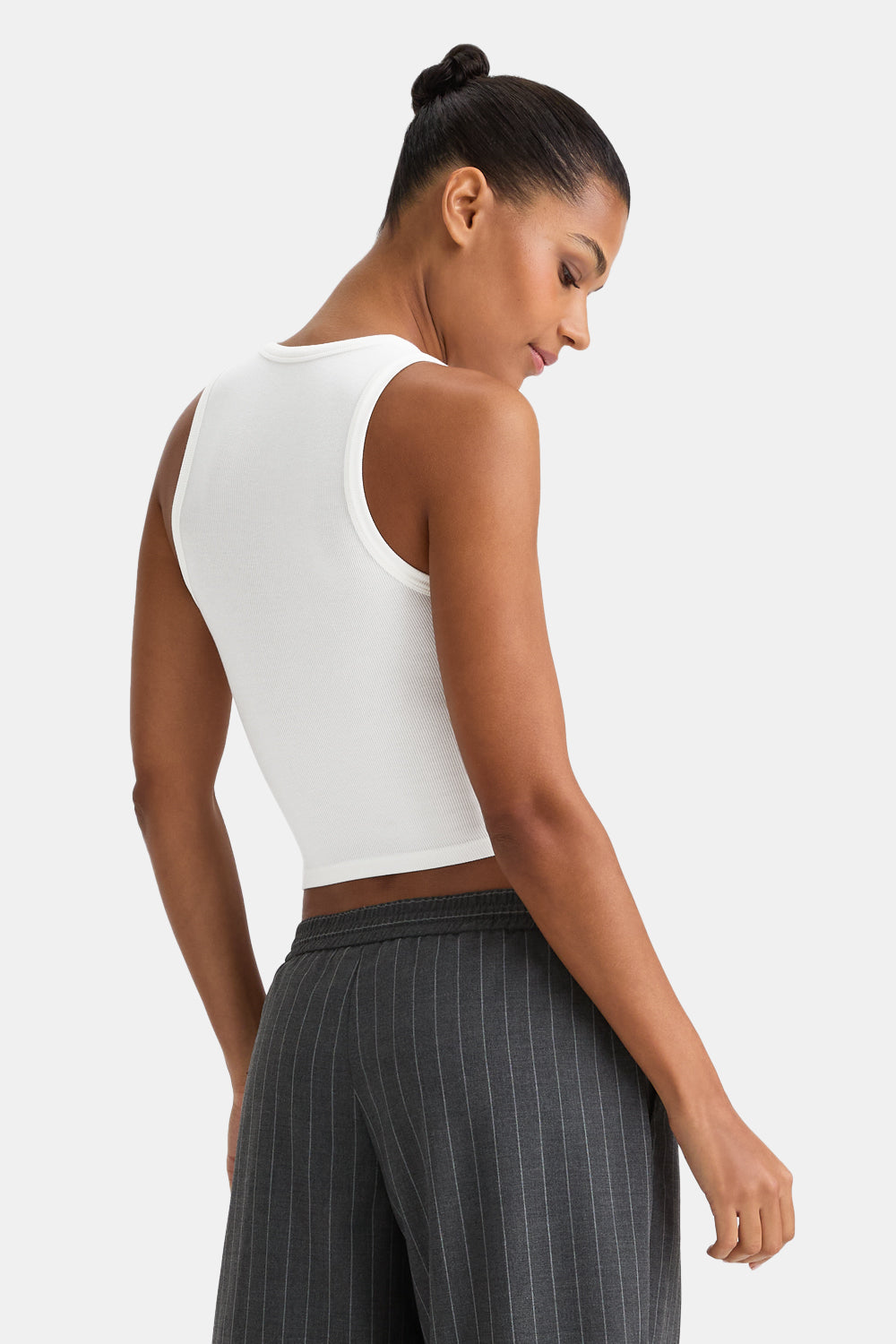 365 Rib Logo Racer Vest - Coconut Milk – TALA