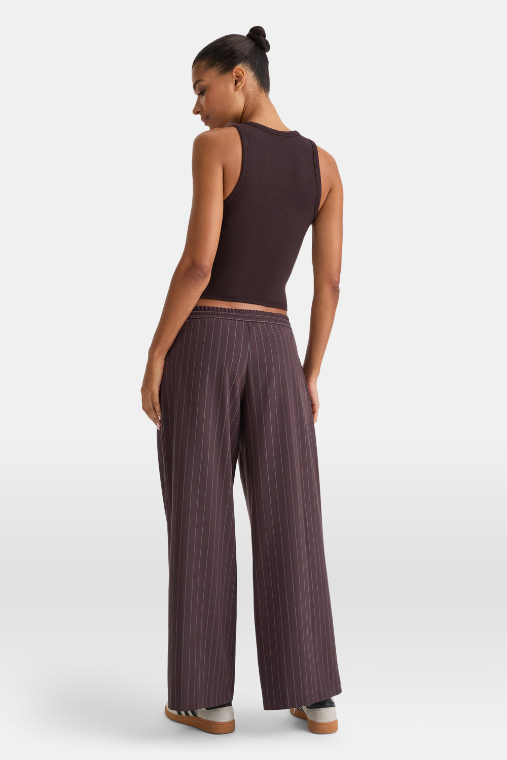 365 Rib Logo Racer Vest - Espresso