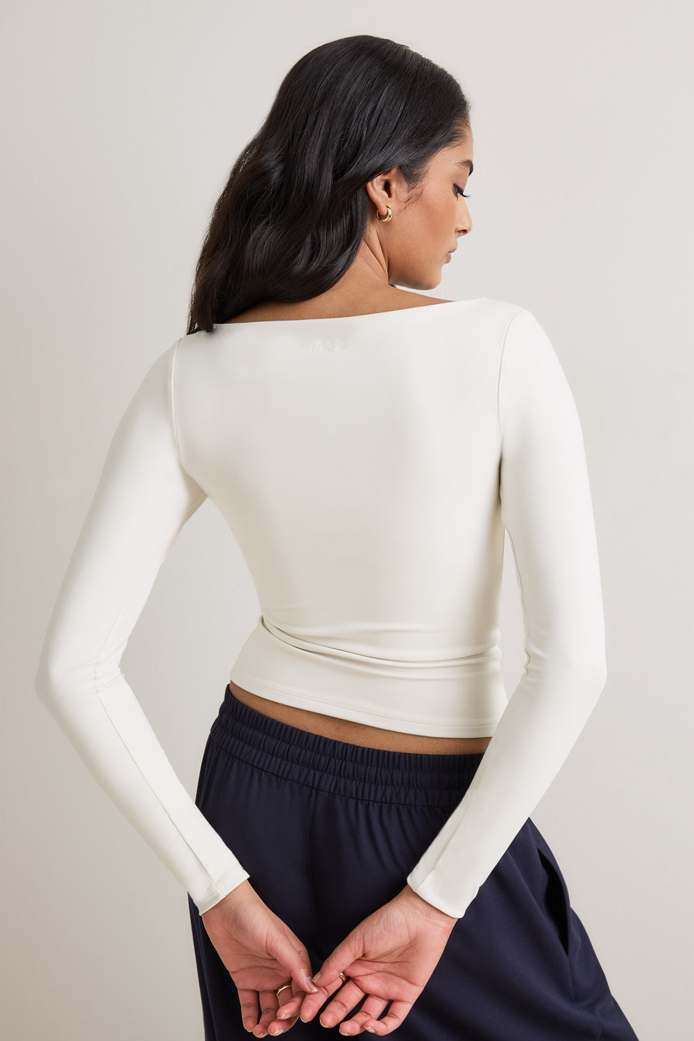 365 Boat Neck Long Sleeve Top - Coconut Milk – TALA