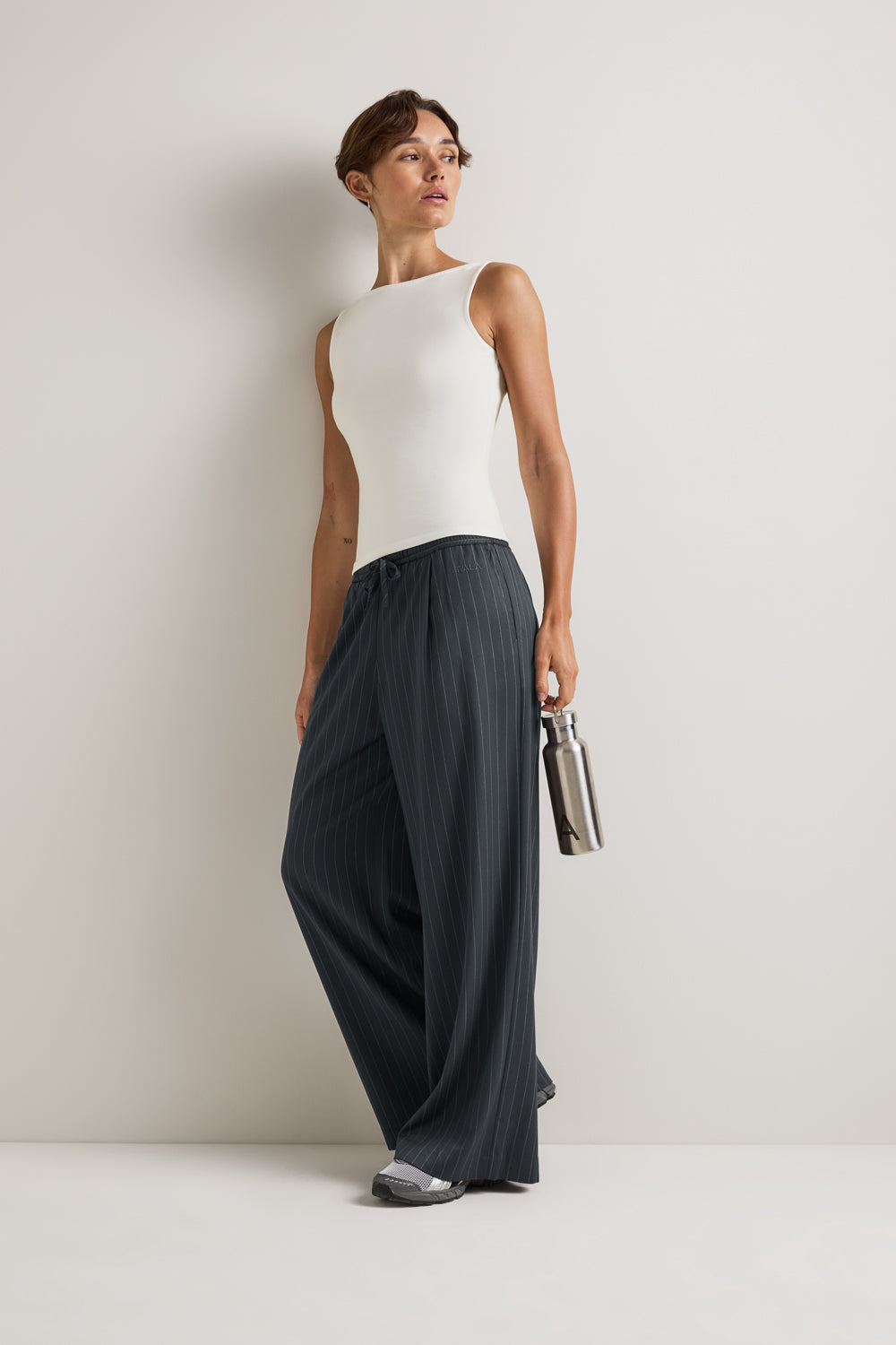 365 Core Cotton Boat Neck Tank - Coconut Milk