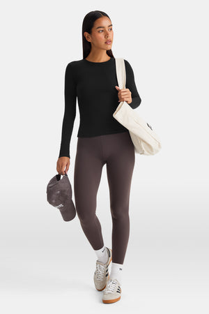 365 Core Cotton Long Sleeve T-Shirt - Black