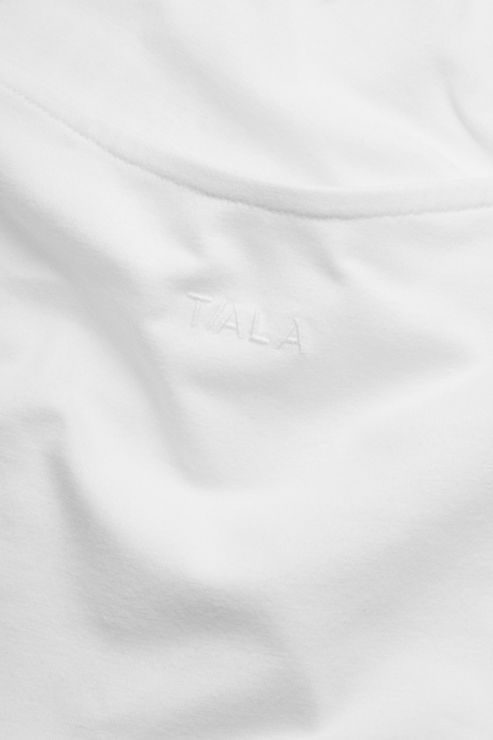 365 Core Cotton Boat Neck Top - Coconut Milk
