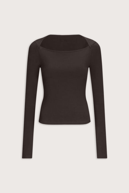 365 Core Cotton Square Cut Top - Americano