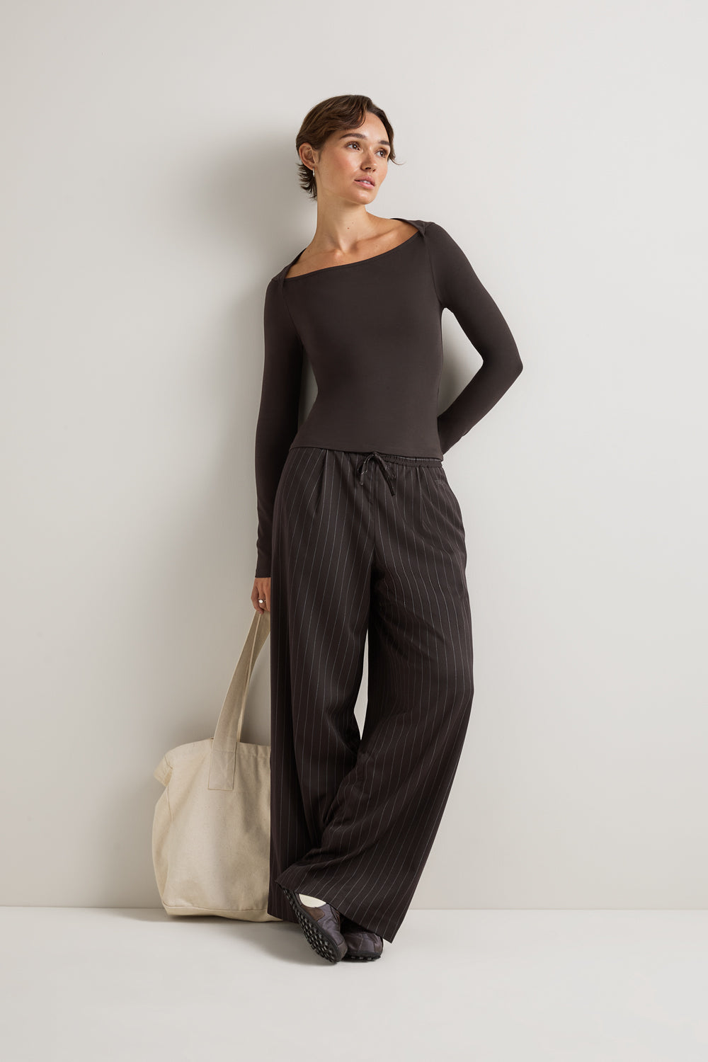 365 Core Cotton Square Cut Top - Americano