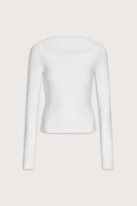 365 Core Cotton Square Cut Top - Coconut Milk