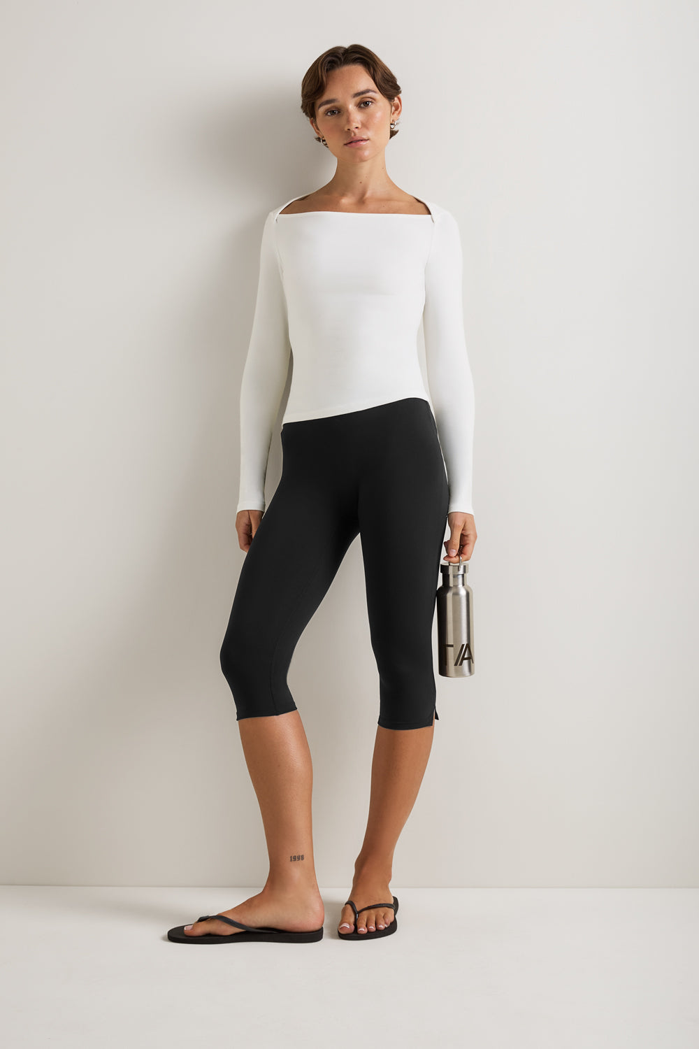 365 Core Cotton Square Cut Top - Coconut Milk