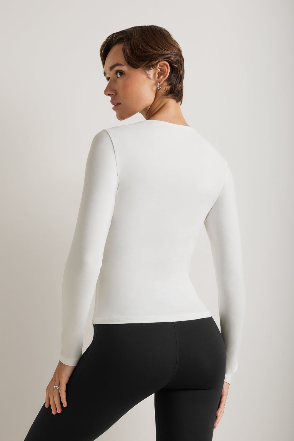 365 Core Cotton Square Cut Top - Coconut Milk