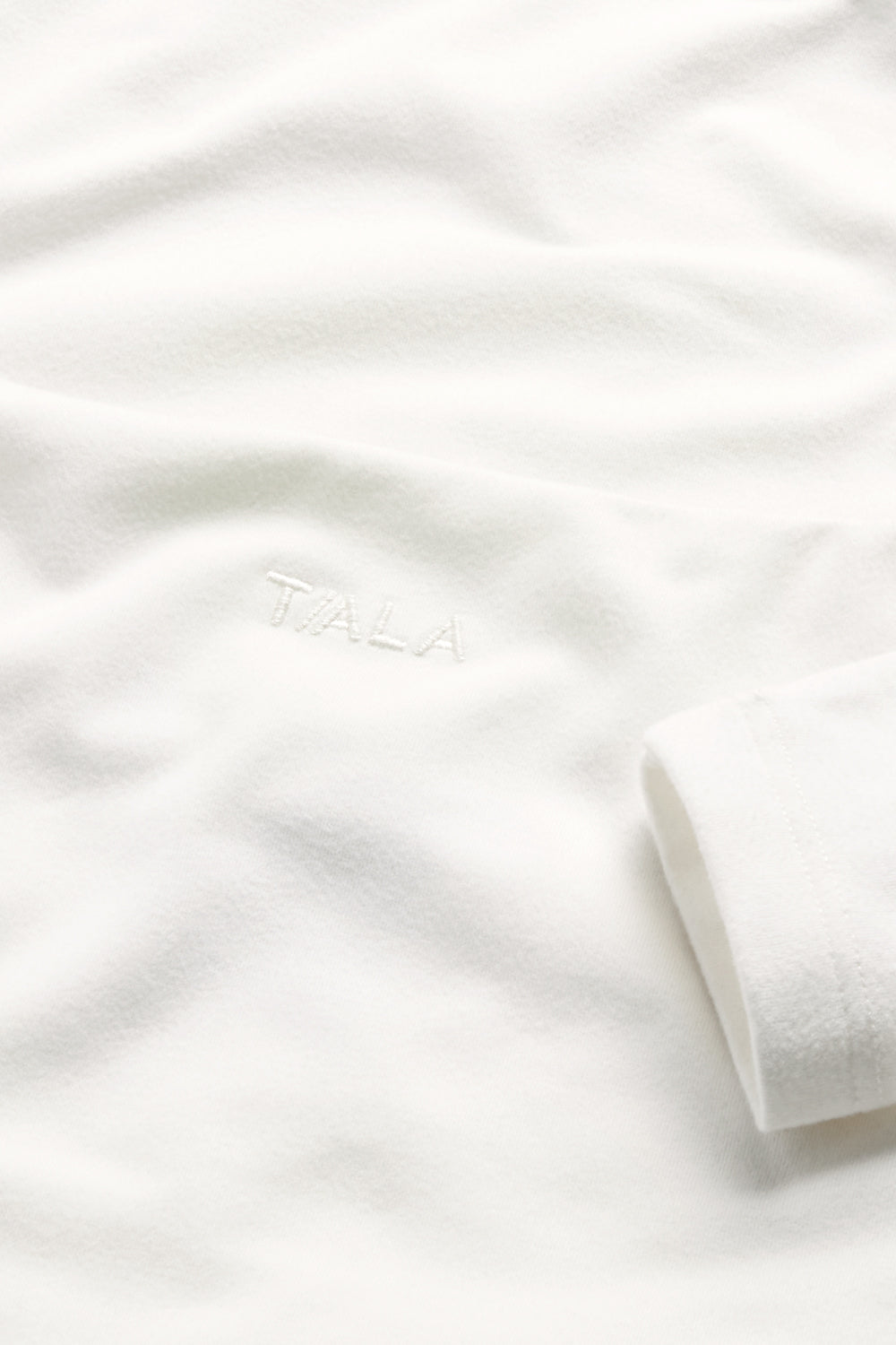 365 Square Neck Long Sleeve Top - Coconut Milk