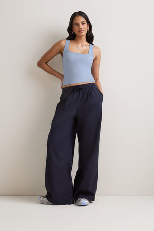 365 Square Neck Vest - Baby Blue