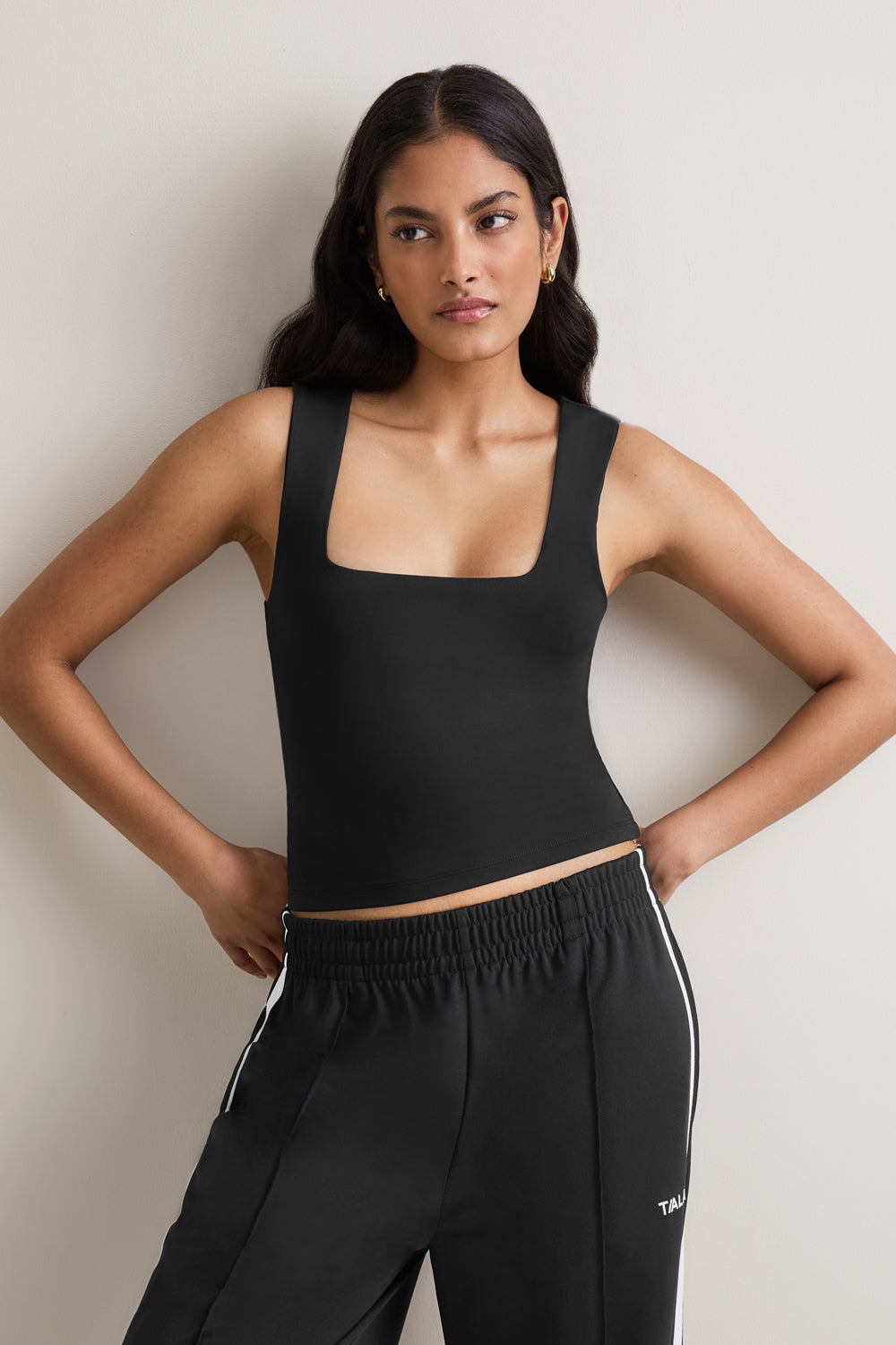 365 Boat Neck Long Sleeve Top - Shadow Black – TALA