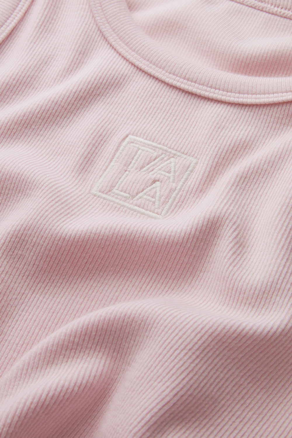 365 Sculpting Lounge Longline Logo Racer Vest - Ballet Pink