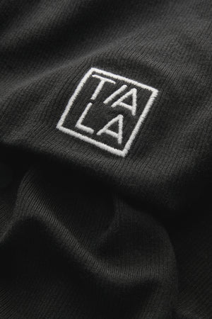 365  Sculpting Lounge Logo Flared Trousers - Shadow Black