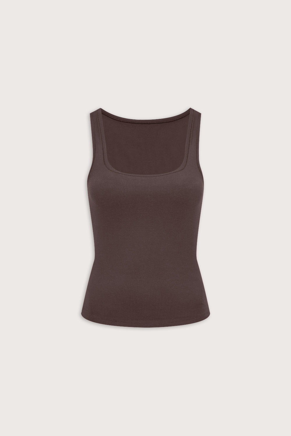 365 Sculpting Lounge Square Neck Vest - Espresso
