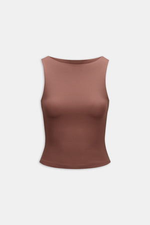 365 Boat Neck Tank - Clay