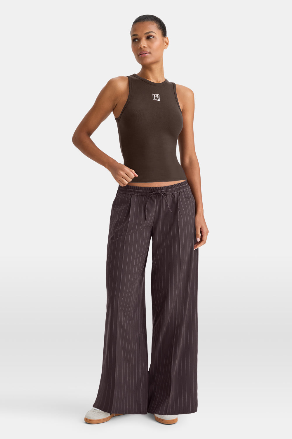 365 Rib Logo Racer Vest - Espresso – TALA