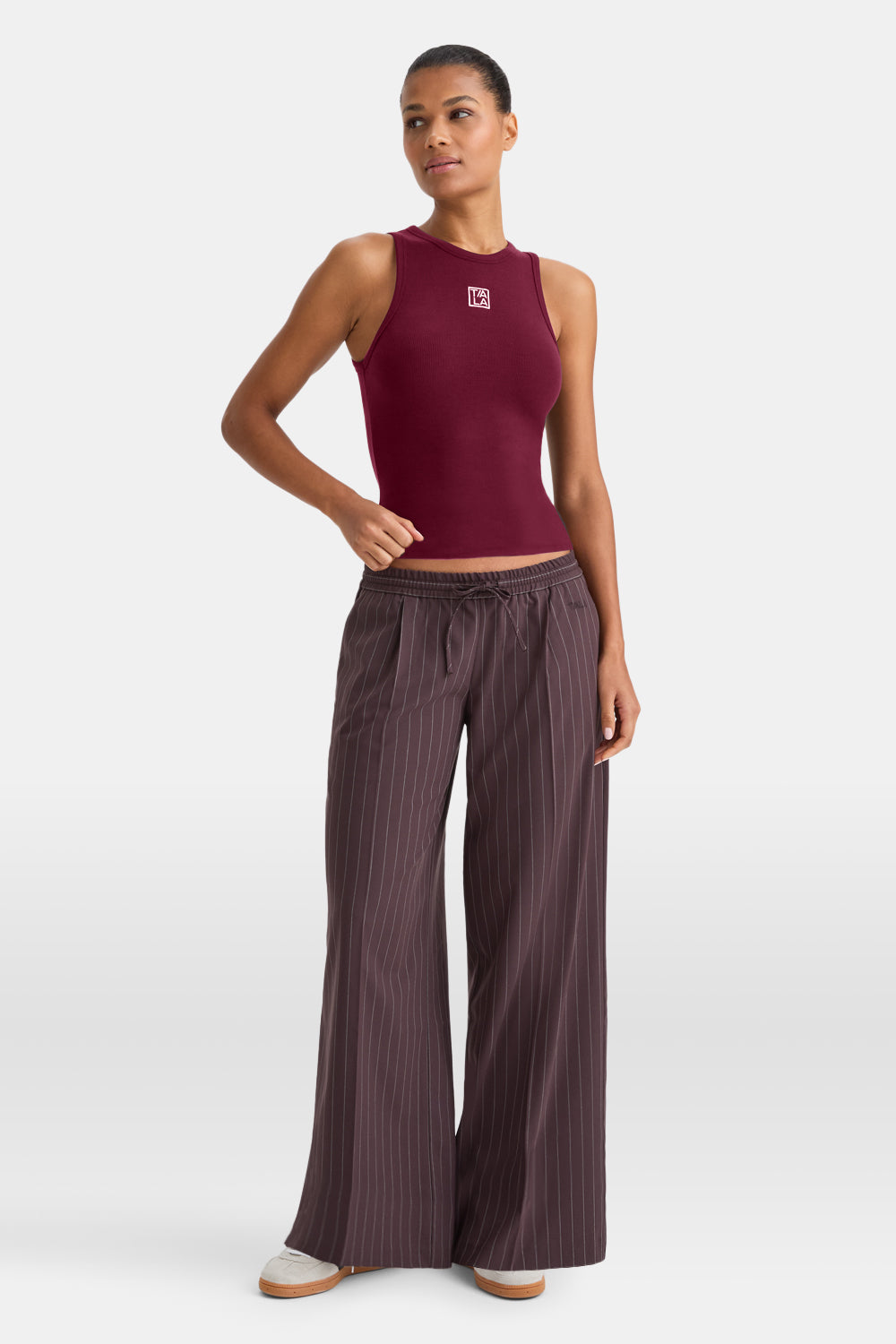 365 Rib Logo Racer Vest - Port Red